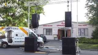 JBL Line array VRX system  Brno  Kletch test day [upl. by Auberta777]