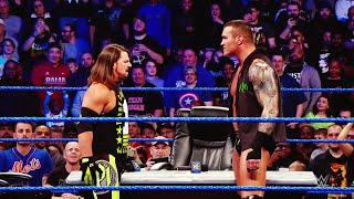 AJ Styles engages Randy Orton in a highlypersonal showdown at WrestleMania [upl. by Ahsilef637]