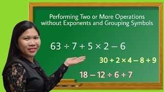 Performing Two or More Operations on Whole Numbers without Exponents and Grouping Symbols [upl. by Orual]