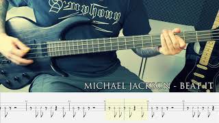 MICHAEL JACKSON  Beat it BASS COVER  TAB [upl. by Kokaras224]