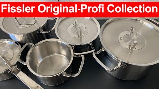 Fissler OriginalProfi Collection  EdelstahlKochtopfset 5teilig Töpfe amp MetalDeckel  Unboxing [upl. by Glassman]