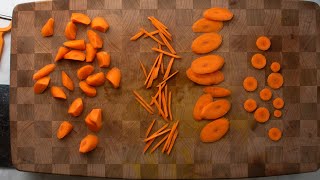 Knife Skills 4 Basic Cuts for Carrots [upl. by Kerianne]