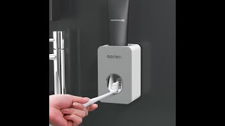 WallMounted Automatic Toothpaste Dispenser Family Toothpaste Holder Squeezer Stand [upl. by Nari]