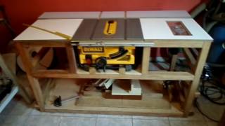 Mesa para Serra circular Dewalt DW745 [upl. by Anillehs408]