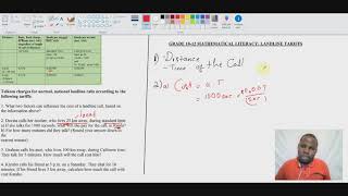 LANDLINE CELLPHONE TARIFFS MATHEMATICAL LITERACY PART 4 [upl. by Katt]