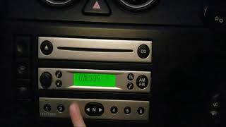 HOW TO UNLOCK FORD FIESTA RADIO CODE 4500 A simply way to unlock your radio [upl. by Ahsinev]