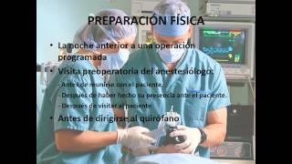 PREPARACION PREOPERATORIA DEL PACIENTE QUIRURGICO [upl. by Celene246]