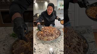 Middle Eastern lamb and rice recipe Lebanese Style Eid Lamb FYP LebaneseFood food Eid Arabic [upl. by Norvil]