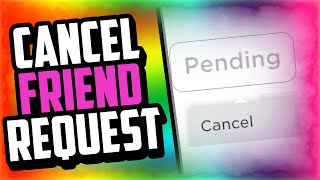 How to CANCEL A friend Request In Roblox Mobile amp PC 2021 How To Unsend A Friend Request In roblox [upl. by Ahseka]