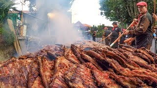 Pork Ribs Festival Huge Italian Street Food Event [upl. by Letty]