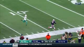 Elandon Roberts Touchdown  Patriots vs Dolphins [upl. by Etnoled]