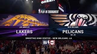 NBA on TNT 2024 IntroTheme NBA PlayIn Tournament  Lakers vs Pelicans 04162024 [upl. by Palmer]