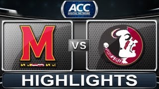 Maryland vs Florida State  2013 ACC Football Highlights [upl. by Changaris]