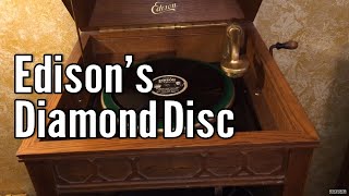 Vintage Tech Edison Diamond Disc Phonograph [upl. by Virgy39]