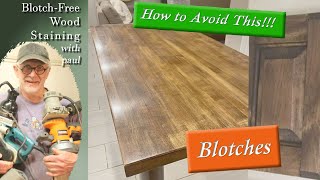 BlotchFree Wood Stain Application Technique  Furniture Refinishing [upl. by Haeel]