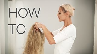 How to Put on a Wig  Its easy watch video [upl. by Biagio311]