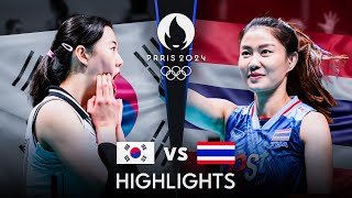 THAILAND vs KOREA  Highlights  Womens OQT 2023 [upl. by Arotal723]