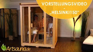 Infrarotkabine Helsinki150 Vorstellungsvideo  Artsauna ☀ [upl. by Angie]