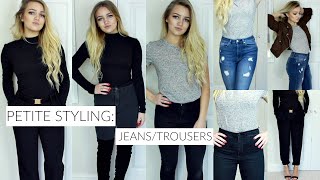 PETITE STYLING SERIES JEANS  TROUSERS THAT FIT Topshop  Missguided [upl. by Rube665]