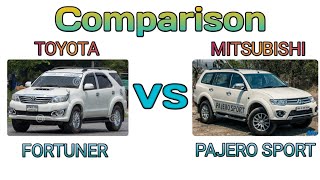 old toyota fortuner vs mitsubishi pajero sport comparison old suv comparison [upl. by Zela]