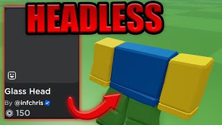 New Roblox Glass Headless Trick [upl. by Rogergcam38]