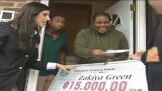 Publishers Clearing House Winners Zakiya Green From Newark New Jersey Wins 15000 [upl. by Norrad]