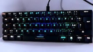 Deltaco gaming gam075 mechanical 60 gaming keyboard [upl. by Assillam452]