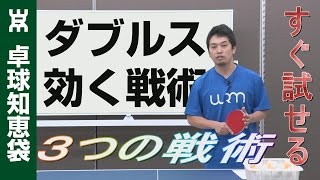 ダブルスですぐに成果を出せる３つの戦術【卓球知恵袋】 [upl. by Legra]