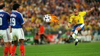 Roberto Carlos Top 10 Crazy Goals That Shocked The World [upl. by Gayelord]