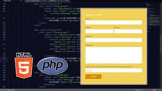 Formulaire de Contact avancé php amp html5 de AZ [upl. by Aduhey493]