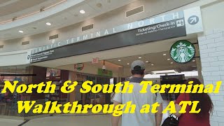 Atlanta Airports Domestic Terminal Walkthrough North amp South [upl. by Ahsenre]