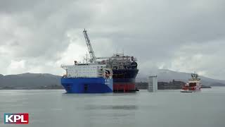 Departure of Voyageur Spirit FPSO from Kishorn Port amp Dry Dock [upl. by Haon267]