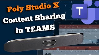 Studio X HowTo Content Sharing im TEAMS Mode [upl. by Elgna]