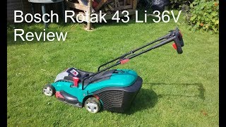 Bosch Rotak 43 Li 36v Review [upl. by Oisacin]