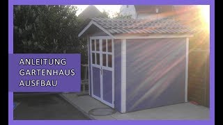 Aufbau  Gartenhaus selber bauen  Anleitung  kostenlos  NEW  HD [upl. by Nylirac677]