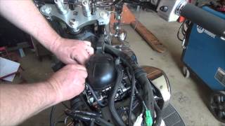 Installation of the Bully EFI fuel controller 2013 Suzuki Boulevard [upl. by Hinch423]