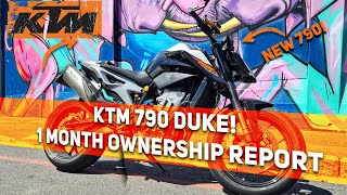 KTM 790 Duke overview and thoughts  1 Month Ownership Update [upl. by Newell]