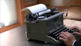 電信用和文タイプライター（Japanese Telegram Typewriter） [upl. by Yesnil]