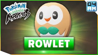 Where To Find ROWLET amp How To Catch It in Pokemon Legends Arceus [upl. by Hayley]