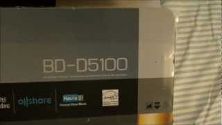 Unboxing of my new Samsung Blu Ray DVD player model BDD5100 [upl. by Ahsito457]