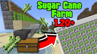 How to Make Easy Automatic Sugar Cane Farm Minecraft 120  Java amp Bedrock Edition [upl. by Meeharbi]