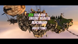 GTX 1650  RYZEN 3 1300X  Unigine Heaven Benchmark 1080p High Settings [upl. by Frerichs]