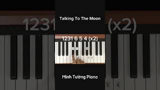 Talking To The Moon Piano Tutorial piano pianotutorial viral [upl. by Kinnie]