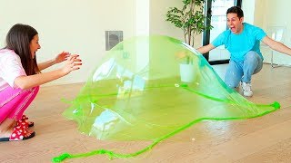 FARE UNA BOLLA GIGANTE DI SLIME CHALLENGE [upl. by Yroj]