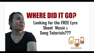 How to find the FREE Lyre Music Sheet amp Lyre Song Tutorials [upl. by Standley586]