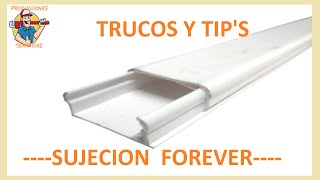 TRUCOS PARA INSTALAR CABLECANALsin que se despegue [upl. by Rosita502]