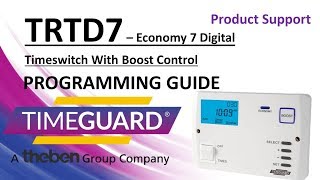 Timeguard TRTD7 Programming Instructions Old Model [upl. by Callery]