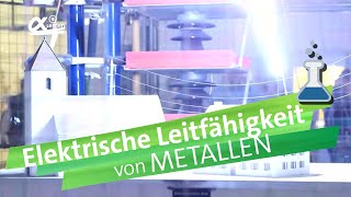 Die elektrische Leitfähigkeit von Metallen  alpha Lernen erklärt Chemie [upl. by Nowad]