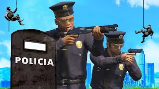 Jugando como POLICÍA en GTA 5 🚨 [upl. by Olraced]