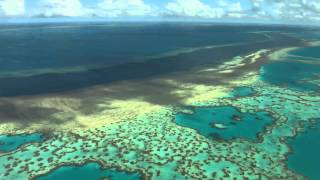 Aerial view of the Great Barrier Reef [upl. by Norac]